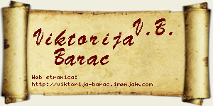 Viktorija Barać vizit kartica